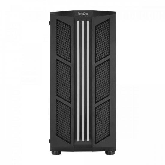 Gabinete Gamer Aerocool Prime Preto RGB Lateral Vidro