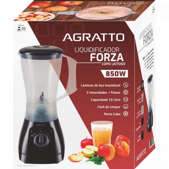 Liquidificador Agratto LQLF-02 Leitoso 850W Cristal 220v