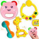 Brinquedo Para Bebê Chocalho Infantil Kit Colorido