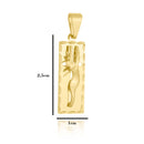 Corrente Modelo 3 Por 1 Fecho Gaveta 2,5mm - 6g - 70 Cm + Pingente Placa Cristo 3d Diamantada - 2,5 X 1,0 Cm