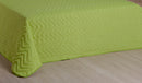 Cobre Leito Matelassado Classic Queen 03 Peças Verde