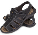 Sandália Papete Masculina De Couro Preto 980