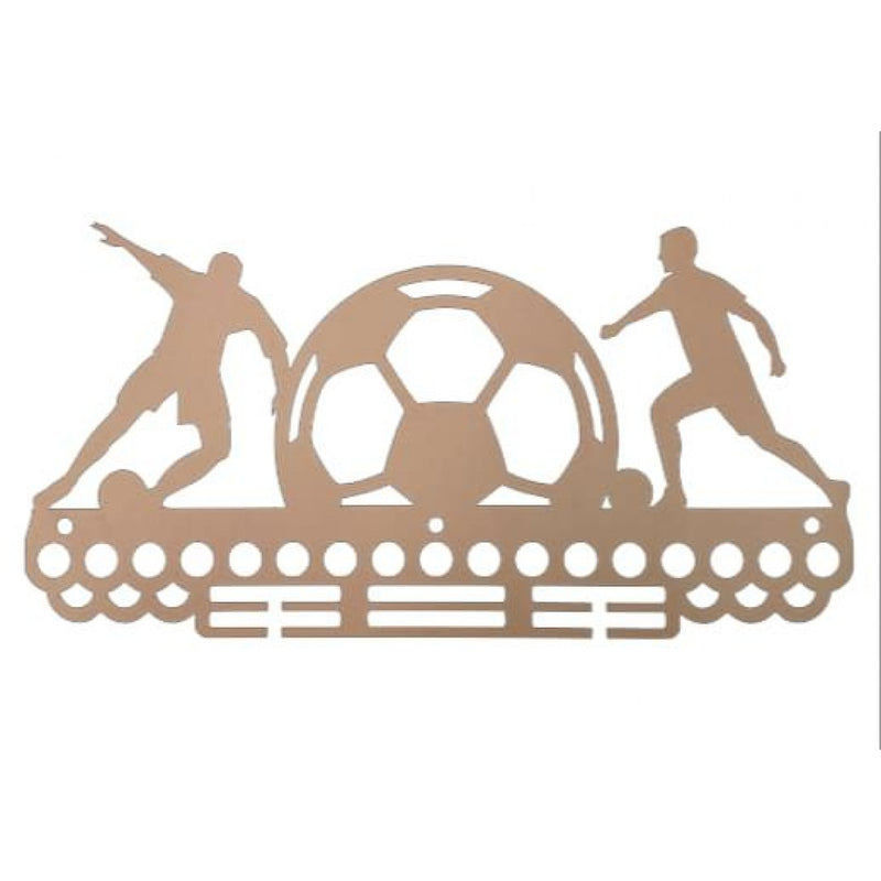 Porta Medalha Futebol Em Mdf Natural