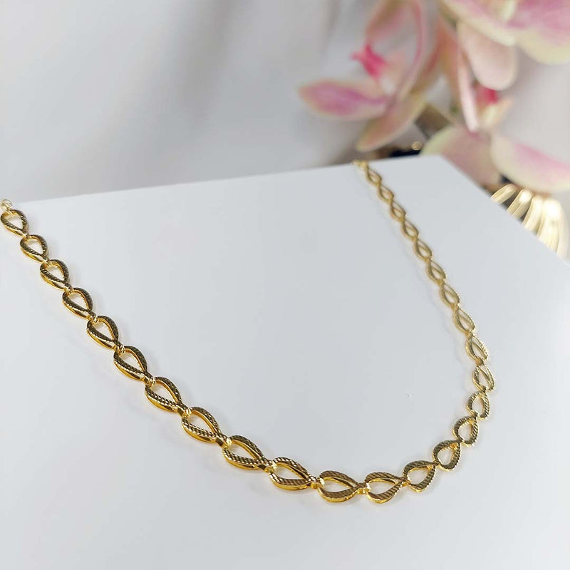 Choker Com Gotinhas Folheado Em Ouro 18k