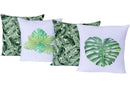 Kit Capas De Almofadas 5182 Folhas Claras 04 Peças