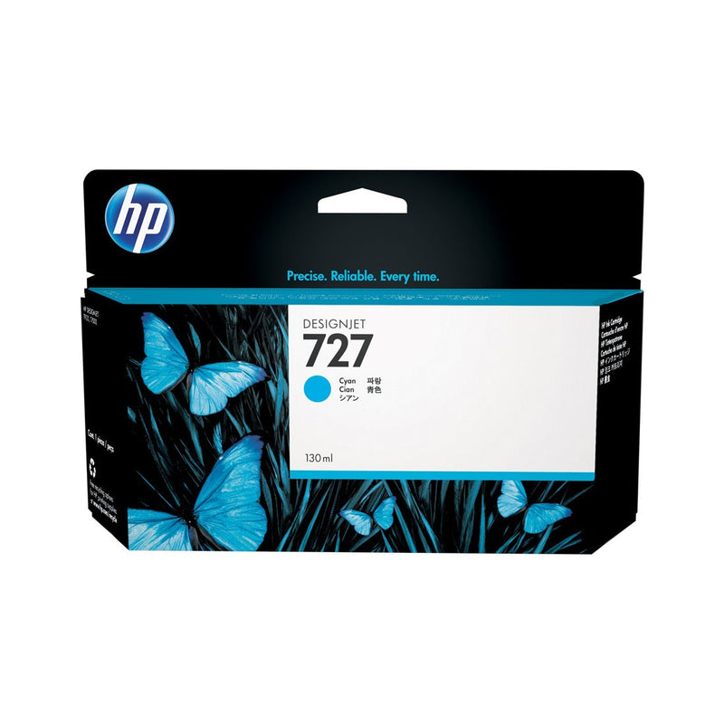 Cartucho de Tinta HP 727 Ciano PLUK 130ml B3P19A