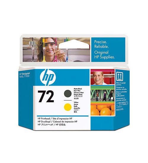 Cabeça de Impressão HP 72 Preto Mate/Amarelo PLUK C9384A