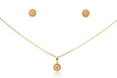 Conjunto Círculo Com Zircônia Central