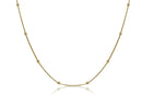 Choker Com Bolinhas Folheado Em Ouro 18k