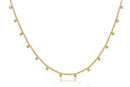 Choker Corrente Com Bolinha Lisa Folheado A Ouro 18k