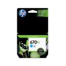 Cartucho de Tinta HP 670XL Ciano CZ118AB