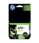 Cartucho de Tinta HP 670XL Amarelo CZ120AB