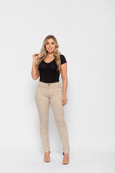 Calça 7831 Bege Claro Skinny Bella Canvas