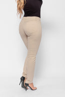 Calça 7831 Bege Claro Skinny Bella Canvas