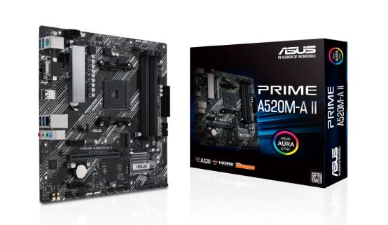 Placa Mãe Asus Prime A520M-A IISocket Am4 90MB17H0-M0EAY0i