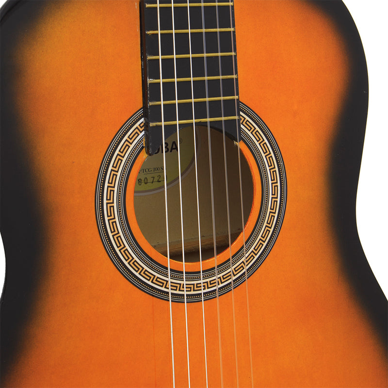 Violão Clássico De Nylon Para Destros Verniz Brilhante Com Tensor Tcg 200 Sunburst Cordoba