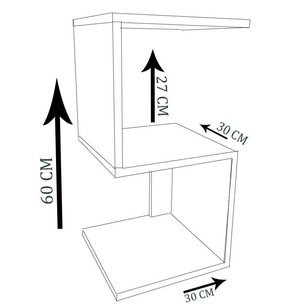 Mesa De Cabeceira Em S Madeirado Em Mdf
