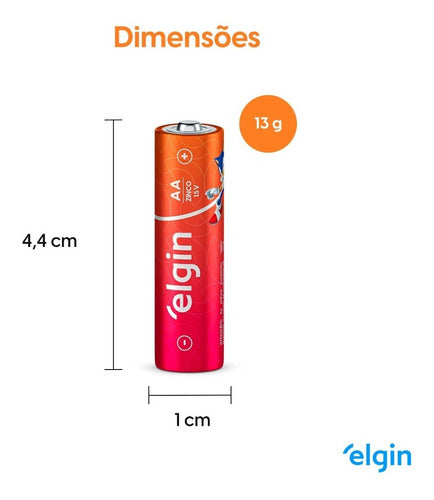 40 Pilhas Aa Pequena 1,5v Zinco Comum 01 Tubo