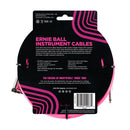Cabo P/ Instrumento 18' (5,49 Metros) Plug Reto/l Trançado Neon Rosa P06083 Ernie Ball