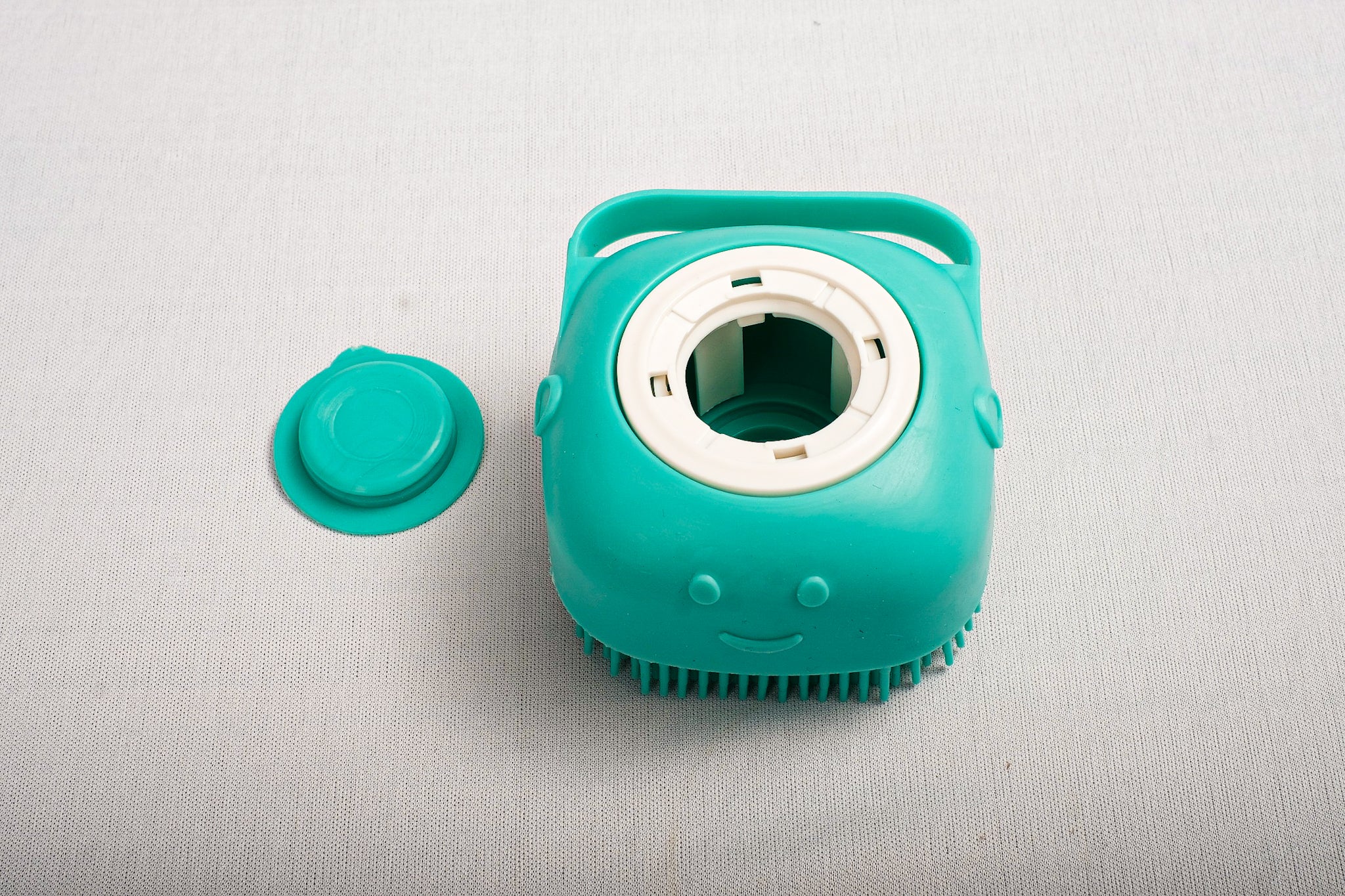 Esponja De Silicone Para Banho Com Dispenser Shampoo / Sabonete Escova Crianças, Adultos e para Pets
