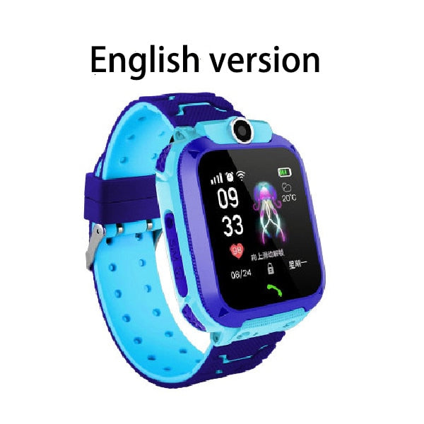 Smart watch infantil SIM card LBS à prova d'água para IOS e Android