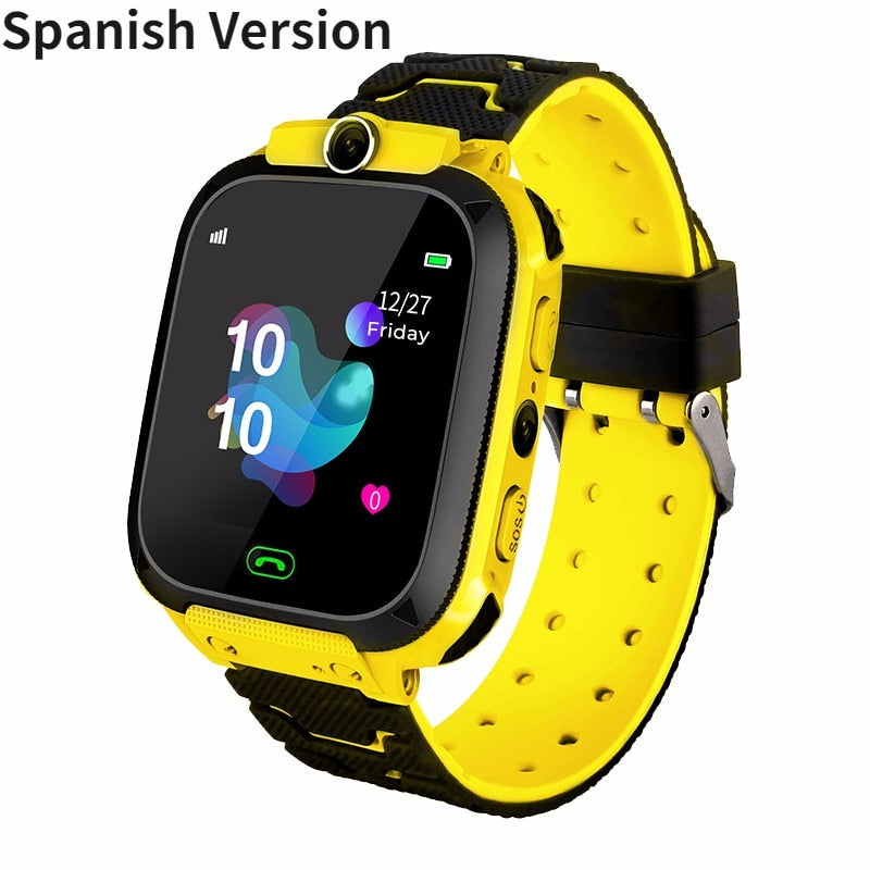 Smart watch infantil SIM card LBS à prova d'água para IOS e Android