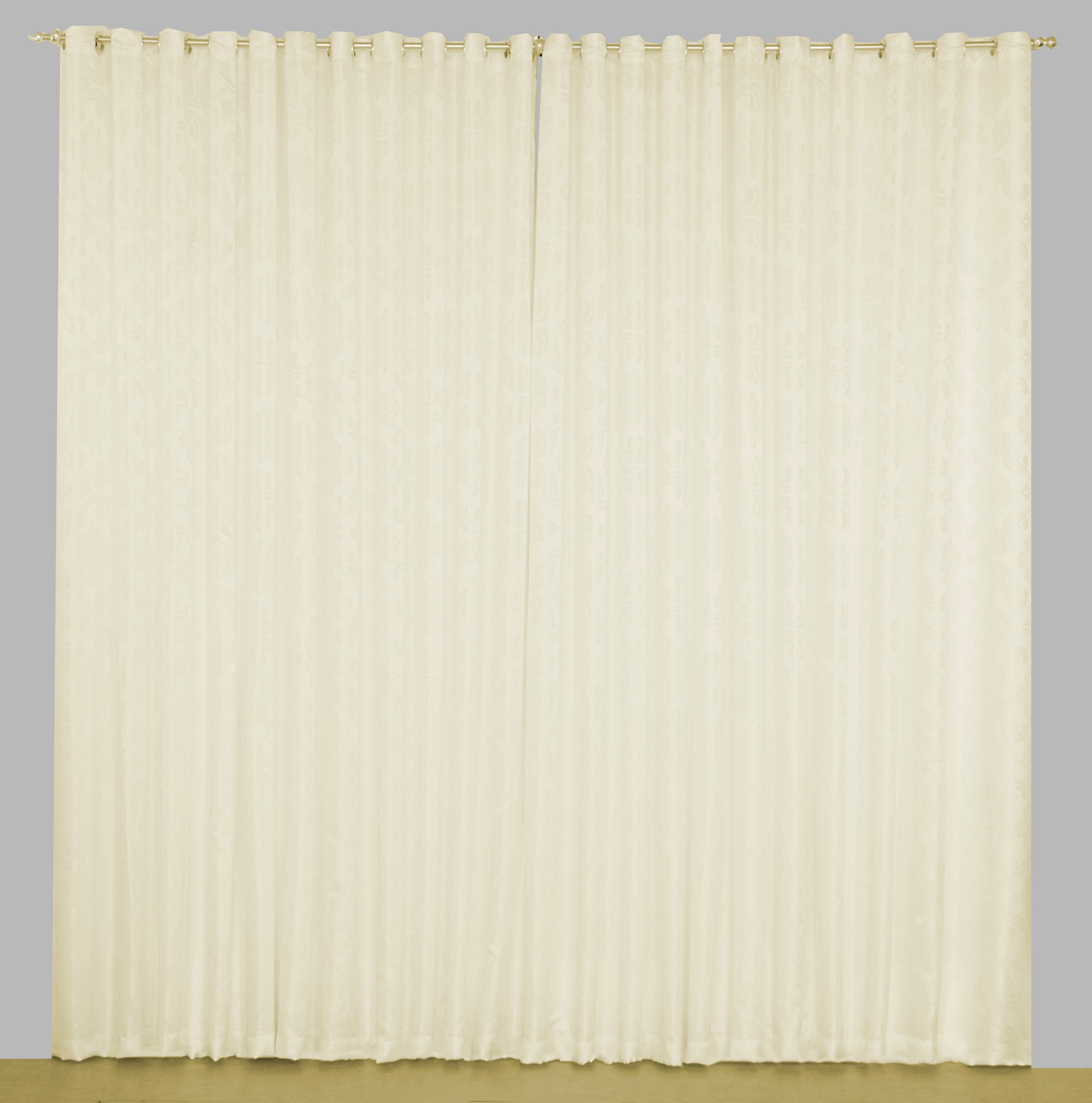 Cortina Para Sala Ou Quarto Jacquard Leve 2,00 Metros Palha
