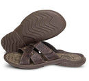 Chinelo Masculino De Couro Café 5000