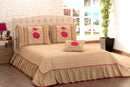 Kit Colcha Cobre Leito Rubia King Size 04 Peças Avelã