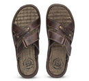 Chinelo Masculino De Couro Café 5000