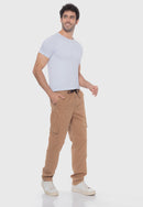 Calça Sarja 7847 Bege Escuro
