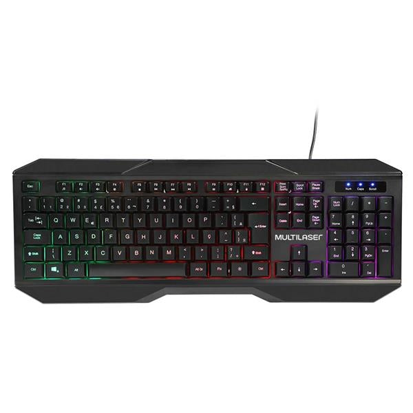 Teclado E Mouse Gamer 2400dpi Com Fio Led Multilaser - Tc239