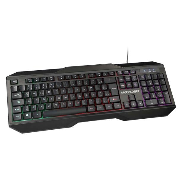 Teclado E Mouse Gamer 2400dpi Com Fio Led Multilaser - Tc239