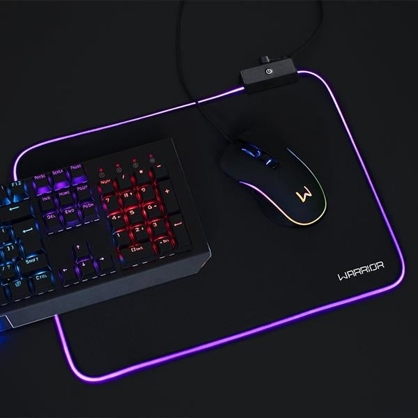 Warrior Cronos Mouse Pad Gamer Flexivel Rgb Multilaser - Ac333