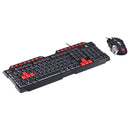 Teclado E Mouse Gamer Grifo - Mouse 2400 Dpi Cabo Usb 1.8 Metros Led Vermelho - Vgc-01v