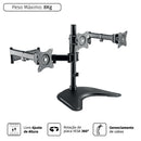 Suporte Para 3 Monitores 13"" A 27"" Vesa 100x100 Plmsm03a