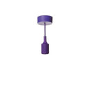 Luminaria Pendente Linha Decorativa Flex Color Roxo E27 Kian