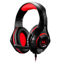 Headset Gamer Warrior Rama Usb+p3+p2 Led Ph219 Vermelho E Preto