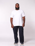Calça Macaw 7868 Azul Marinho Plus Size Sarja