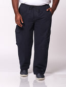 Calça Macaw 7868 Azul Marinho Plus Size Sarja