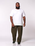Calça Macaw 7868 Verde Musgo Plus Size Sarja