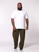Calça Macaw 7868 Verde Musgo Plus Size Sarja