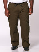 Calça Macaw 7868 Verde Musgo Plus Size Sarja