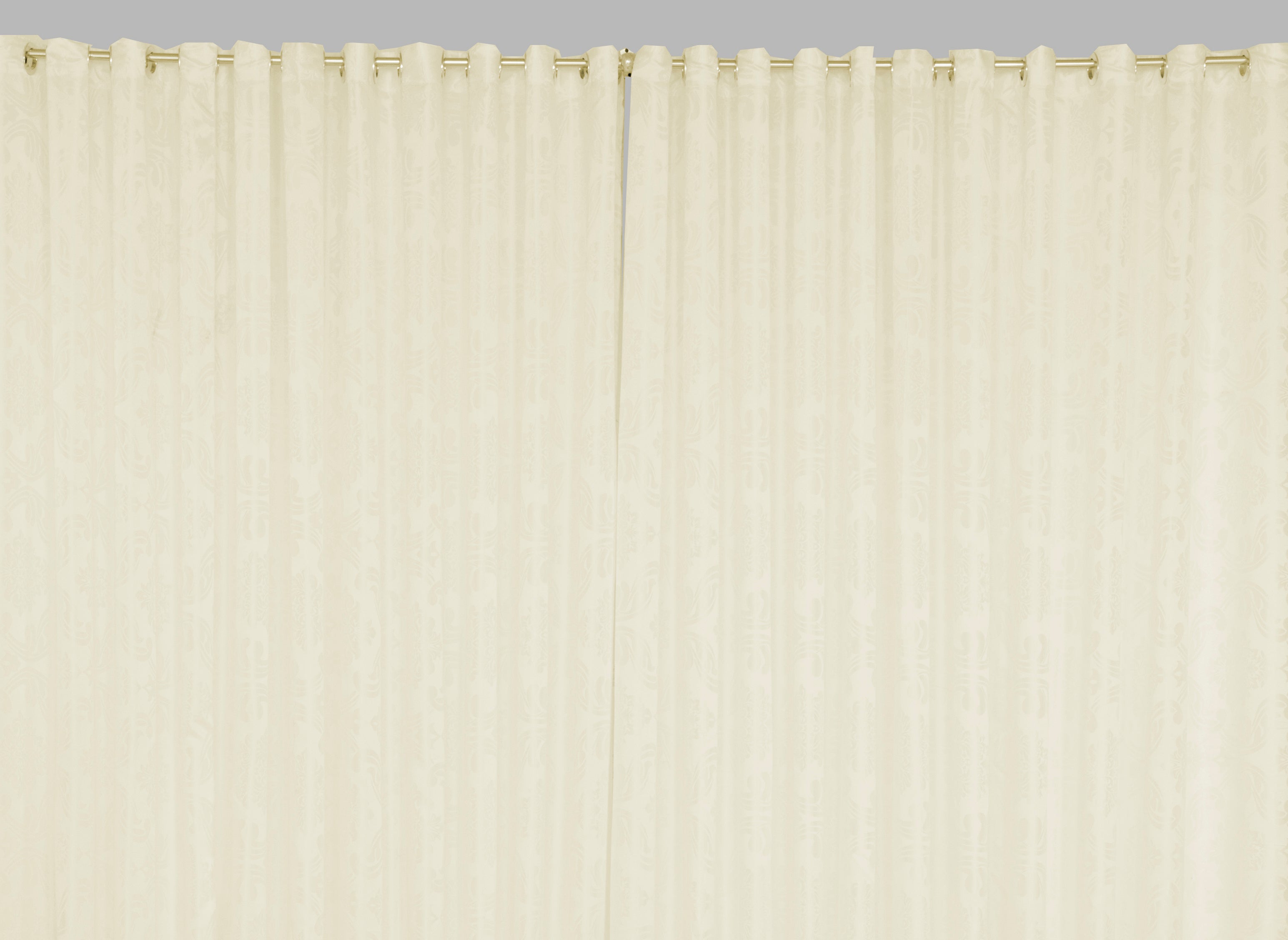 Cortina Para Sala Ou Quarto Jacquard Leve 2,00 Metros Palha