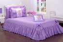 Kit Cobre Leito Ursinha Solteiro 3 Peças Lilas