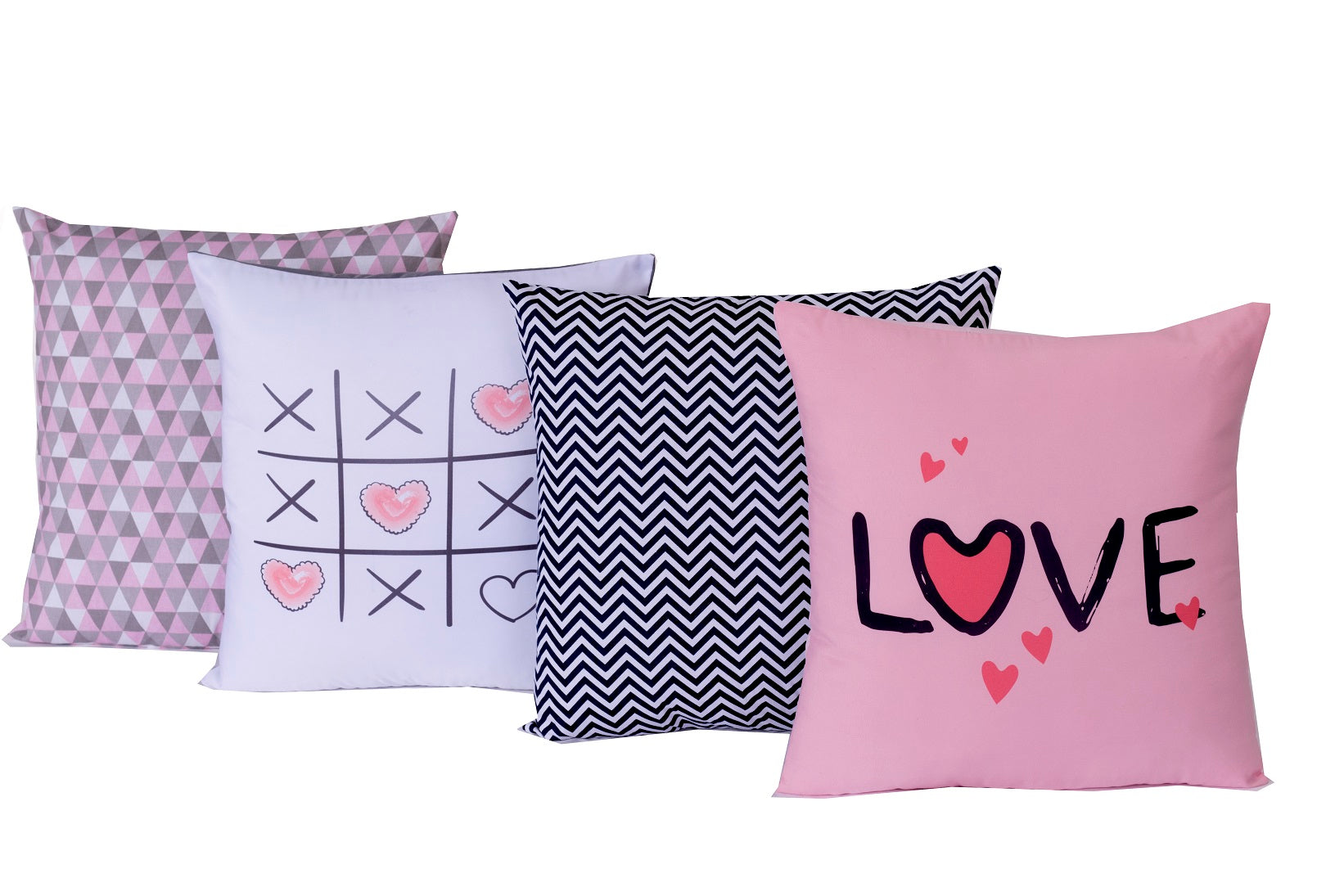 Kit Capas De Almofadas Decorativas Love 04 Peças
