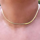Choker De Fita Folheado A Ouro 18k