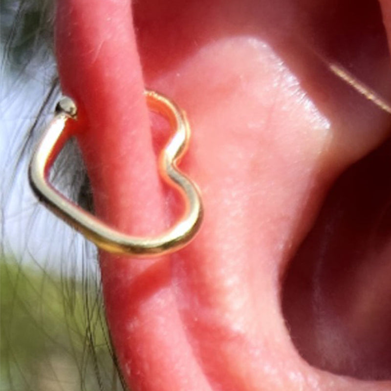 Piercing Fake Forma De Coração