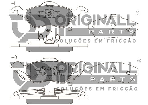 Pastilha De Freio Premium + Calço Osda1021