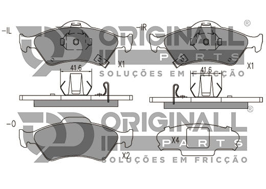 Pastilha De Freio Premium + Calço Osda1227